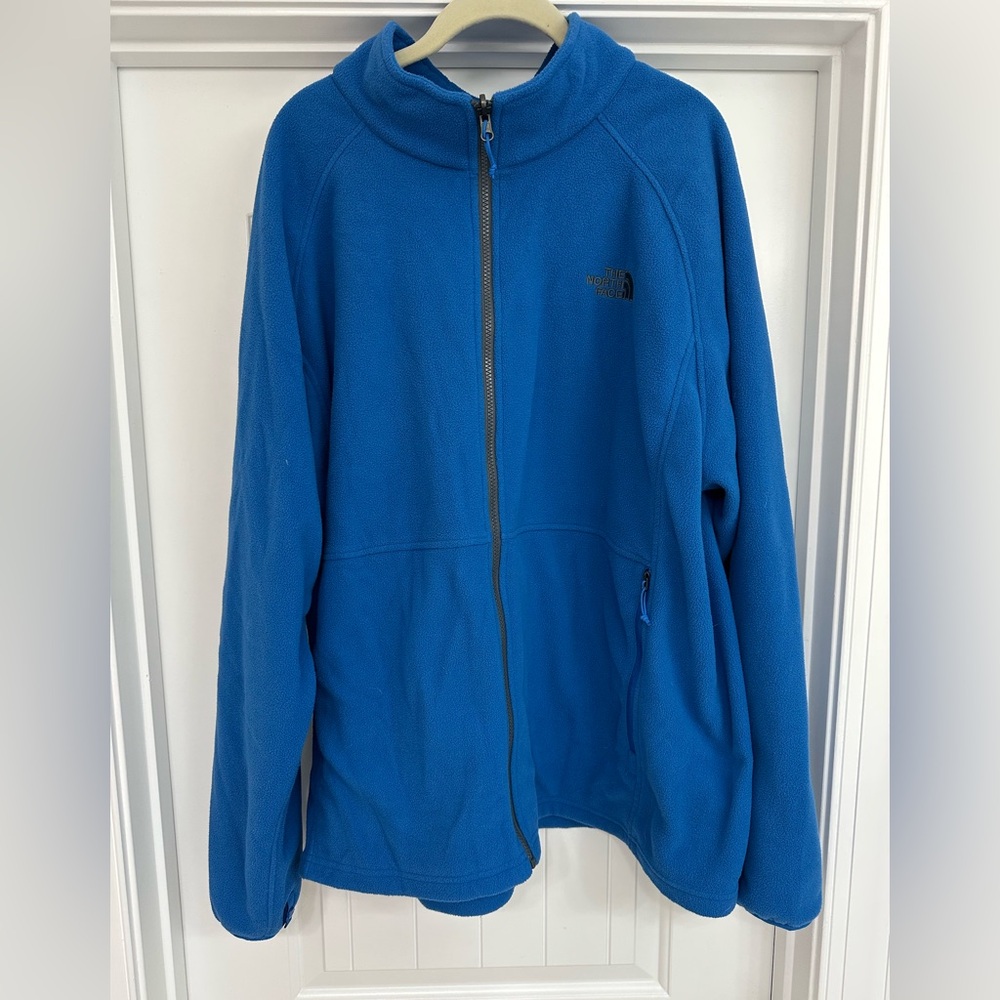 Men’s Blue Full Zip The North Face Fleece Jacket Size XXL